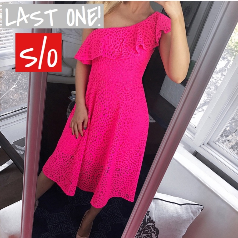 Size 0 🌸 LILLY PULITZER NEON PINK  DRESS! 🌸 - Picture 8 of 8